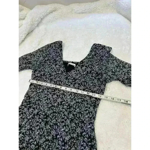 Abercrombie Fitch‎ Long Sleeve Black & White Print Dress With Pockets - Size S - Picture 4 of 6